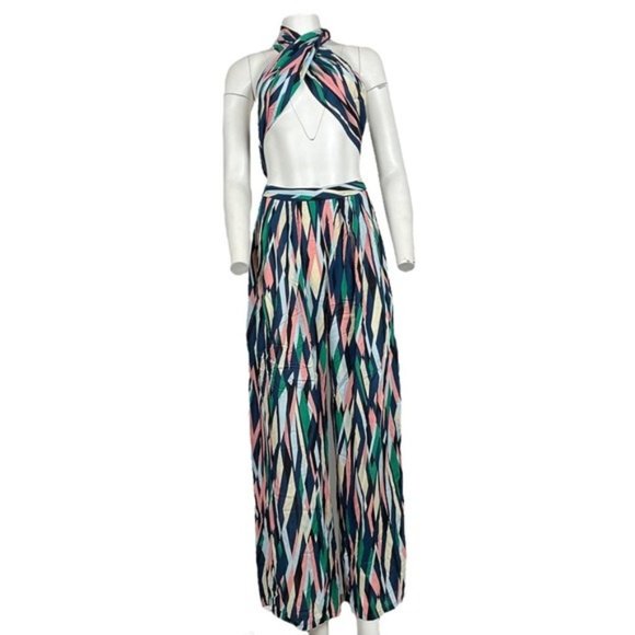Wide Leg Pant Set Multi
